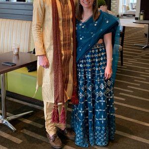 Teal/Blue Lehenga Choli